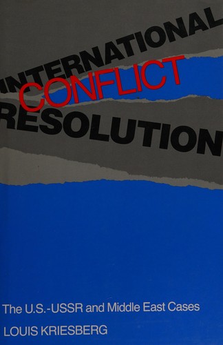 International conflict resolution