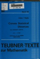 Convex Statistical Distances