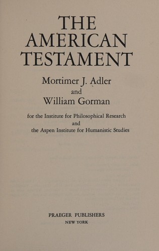 The American testament