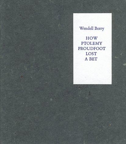 How Ptolemy Proudfoot Lost a Bet
