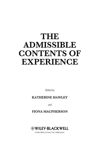 The admissible contents of experience
