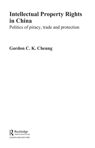 Intellectual Property Rights in China