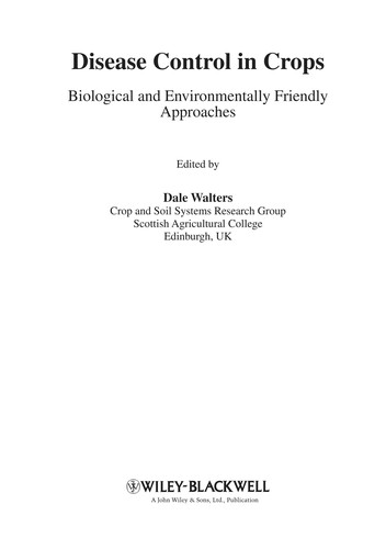 Disease control in crops