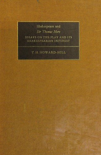Shakespeare and Sir Thomas More