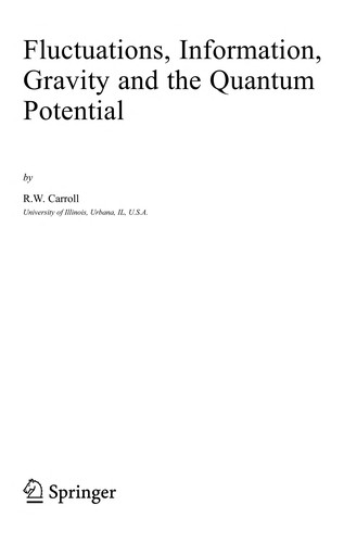 Fluctuations, Information, Gravity and the Quantum Potential