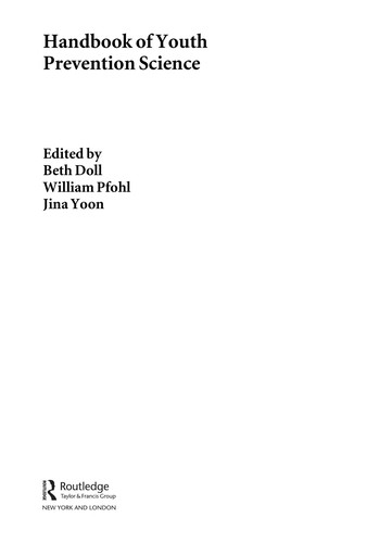 Handbook of youth prevention science