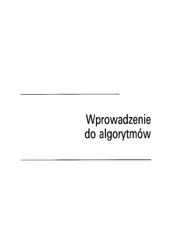 Wprowadzenie do algorytmo w