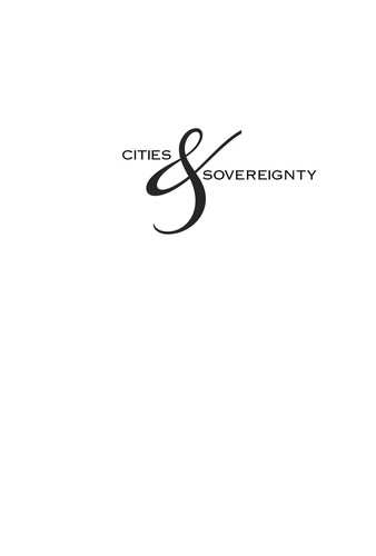 Cities & sovereignty