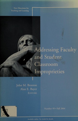 Addressing Faculty and Student Classroom Improprieties