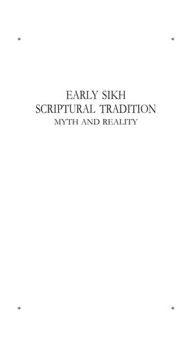 Early Sikh Scriptural Tradition