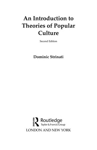 Introduction to Theories of Popular Culture