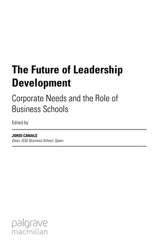 The future of leadership development