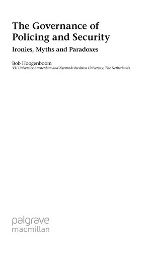 The Governance of Policing and Security