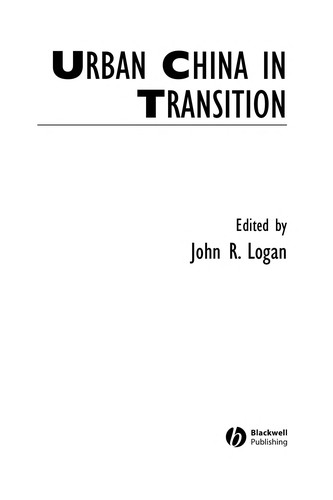 Urban China in Transition