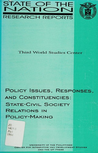 Policy issues, responses, and constituencies