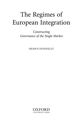 The Regimes of European Integration