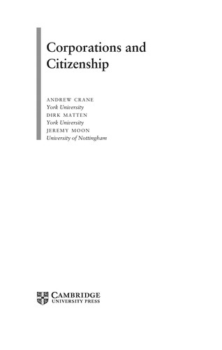 Corporations and Citizenship