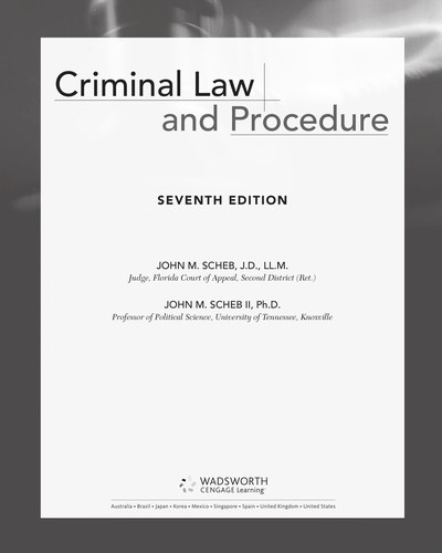 Criminal Law and Procedure