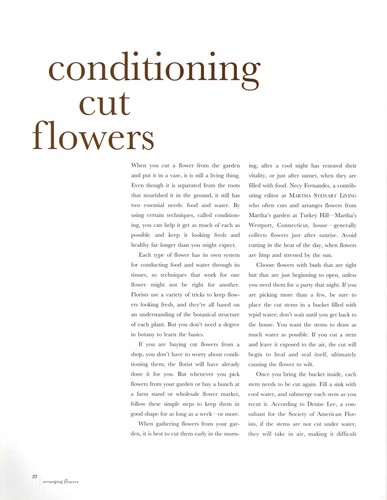 Arranging Flowers