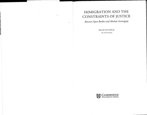 Immigration and the Constraints of Justice