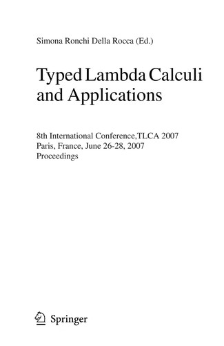 Typed Lambda Calculi and Applications