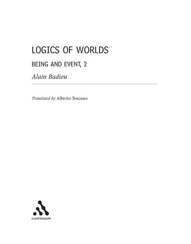 Logiques des mondes