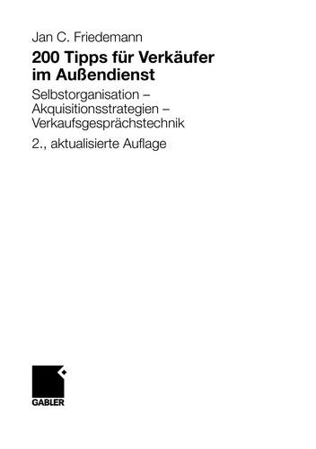 200 Tipps fu r Verka ufer im Au©endienst