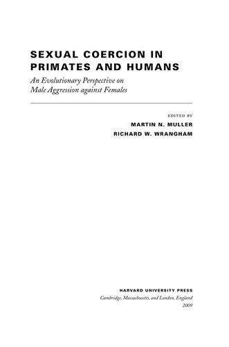 Sexual Coercion in Primates and Humans