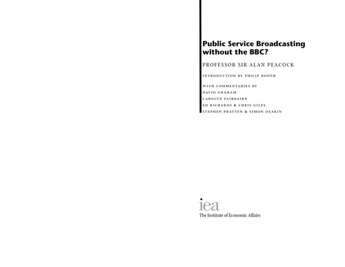 Public service broadcasting without the BBC?