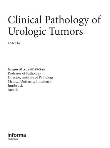 Clinical Pathology of Urologic Tumors