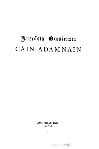 Cáin Adamnáin