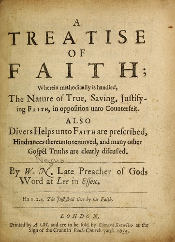 A Treatise of Faith