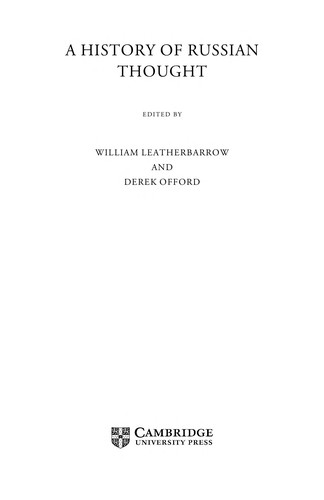 A History of Russian Thought