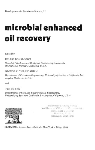 Microbial Enhanced Oil Recovery