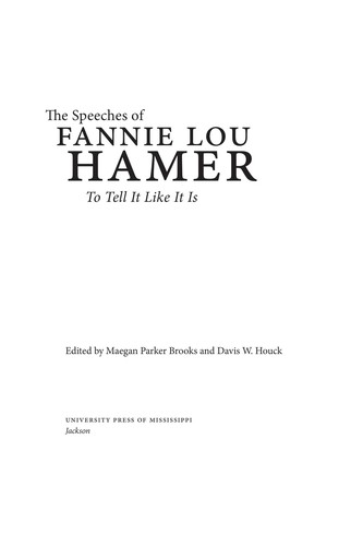 The Speeches of Fannie Lou Hamer
