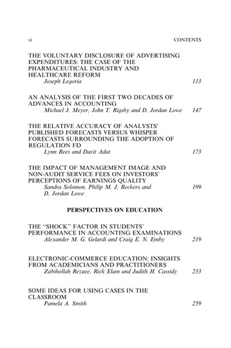 Advances in Accounting, Volume 21