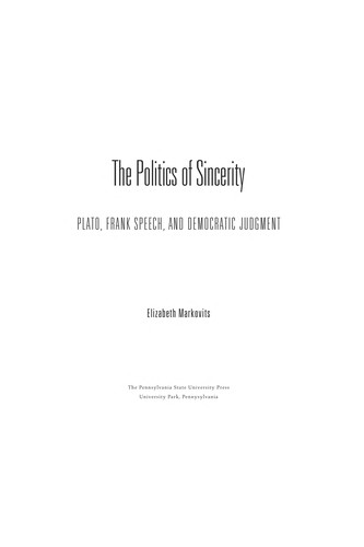 The Politics of Sincerity