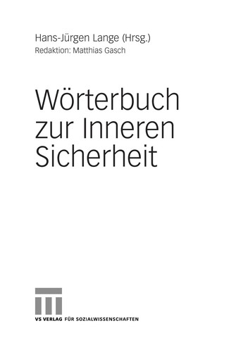 Wörterbuch zur inneren Sicherheit