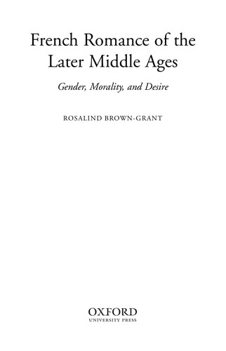 French romance of the later Middle Ages