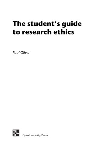 The student's guide to research ethics