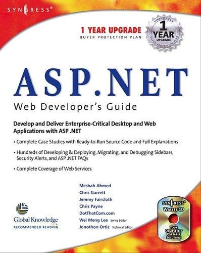 ASP.net Web Developer's Guide