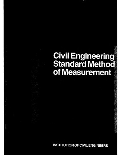 Civil engineering standard method of measurement