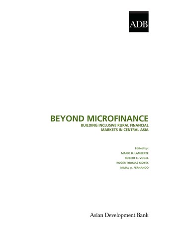 Beyond Microfinance