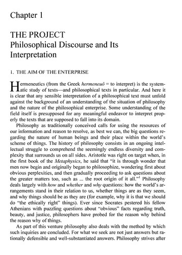 Interpreting philosophy: the elements of philosophical hermeneutics