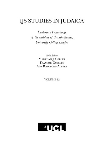 Sects and sectarianism in Jewish history