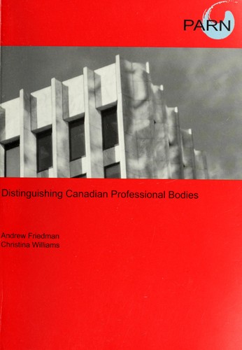 Distinguishing Canadian Professional Bodies