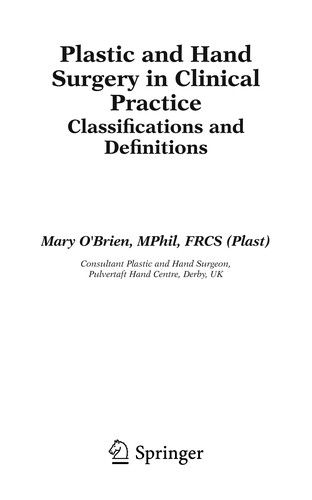 Plastic & Hand Surgery in Clinical Practice