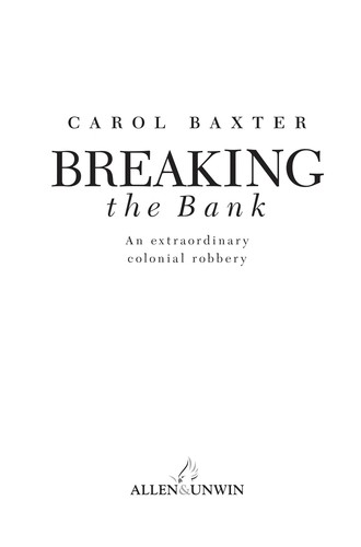 Breaking the Bank
