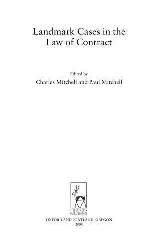 Landmark Cases in the Law of Contract
