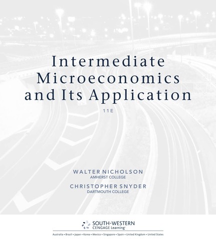 Intermediate microeconomics and its applications